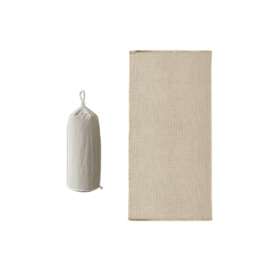 Beige Outdoor Travel Beach Towel (L Size)