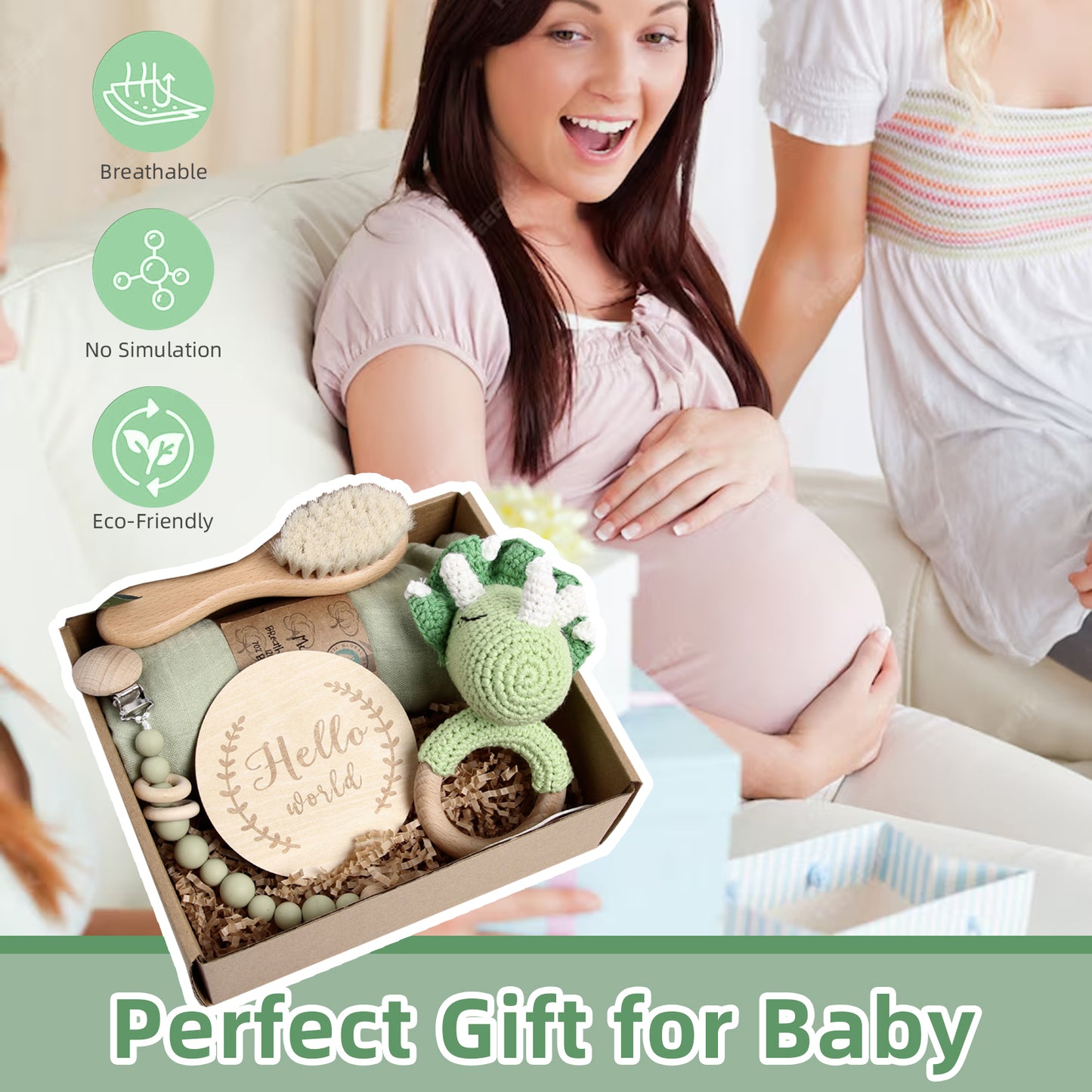 5 Piece Newborn Baby Gift Box Set-Dinosaur