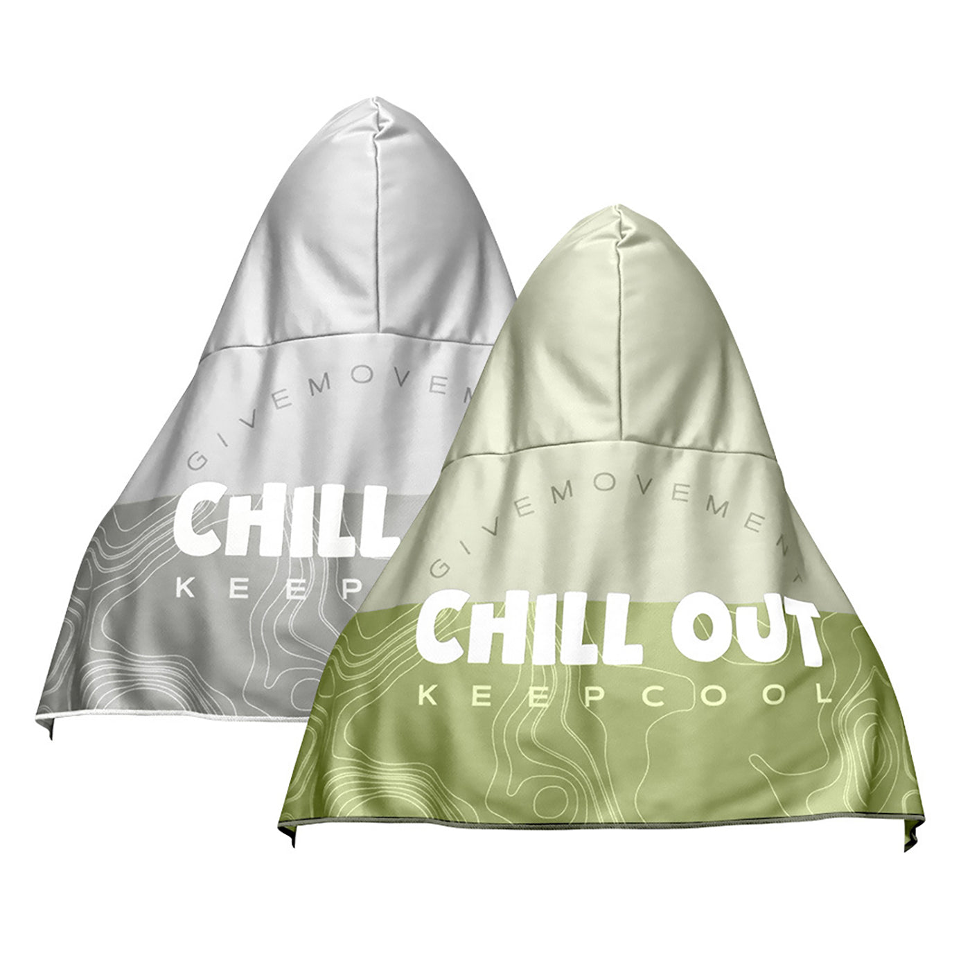 Instant Cooling Hooded Towels for Neck and Face