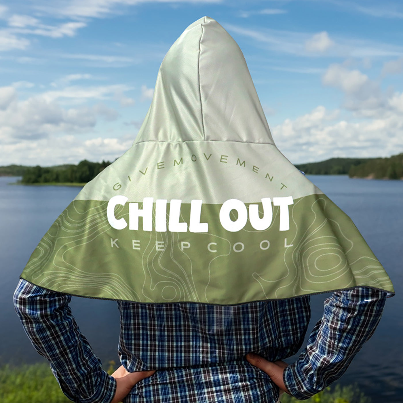 Instant Cooling Hooded Towels for Neck and Face