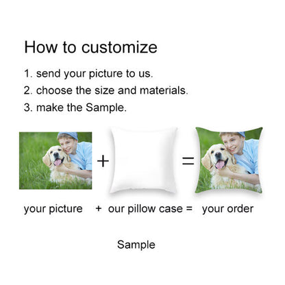 Custom Cotton & Linen Pillowcase | Personalized Logo & Design