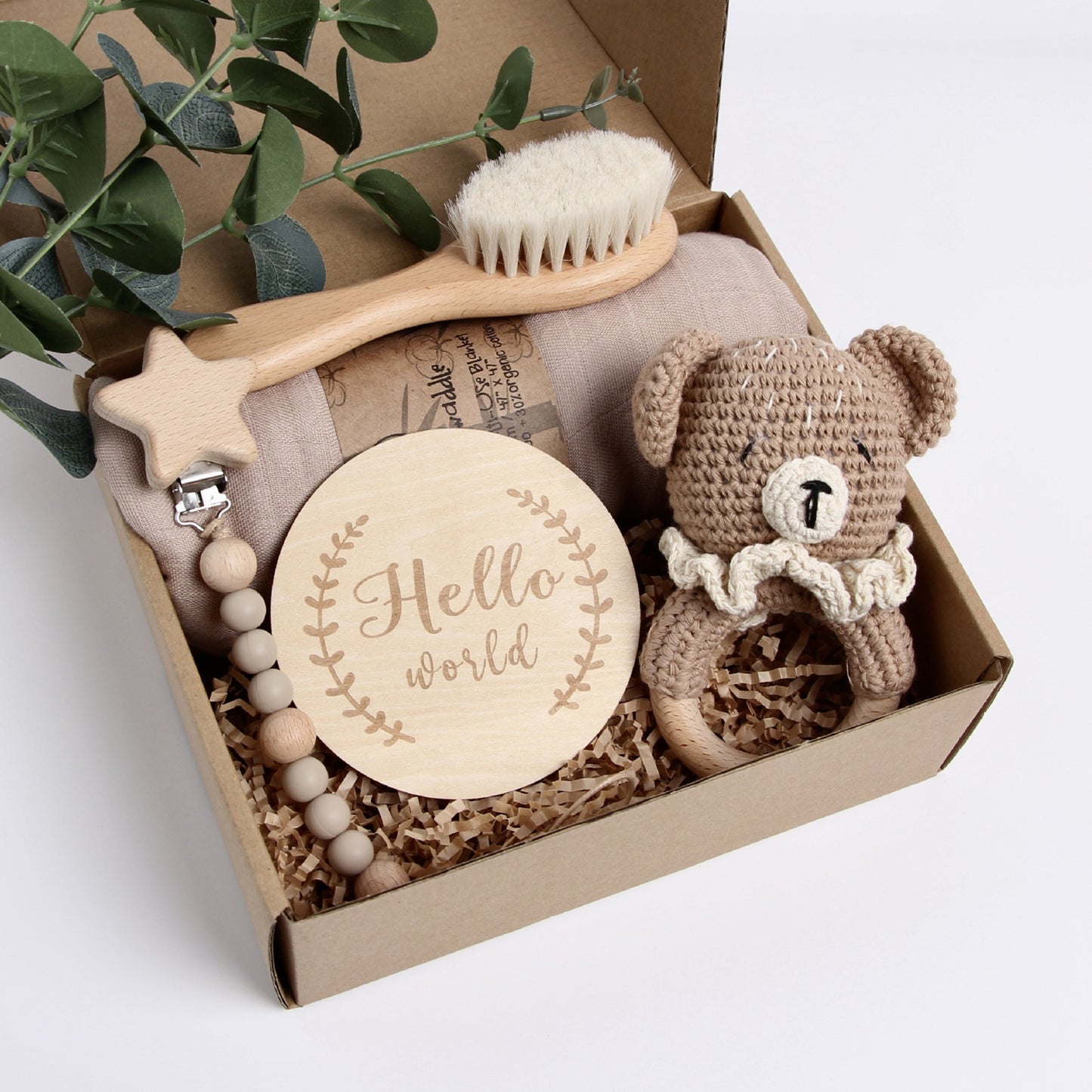 5 Piece Newborn Baby Gift Box Set-Bee