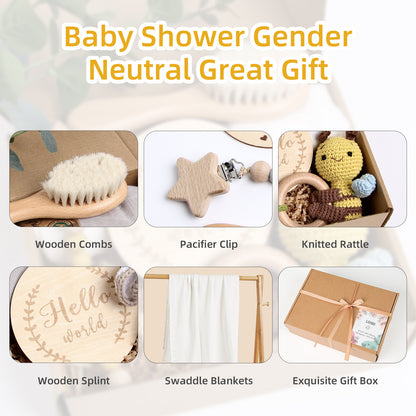 5 Piece Newborn Baby Gift Box Set-Bee