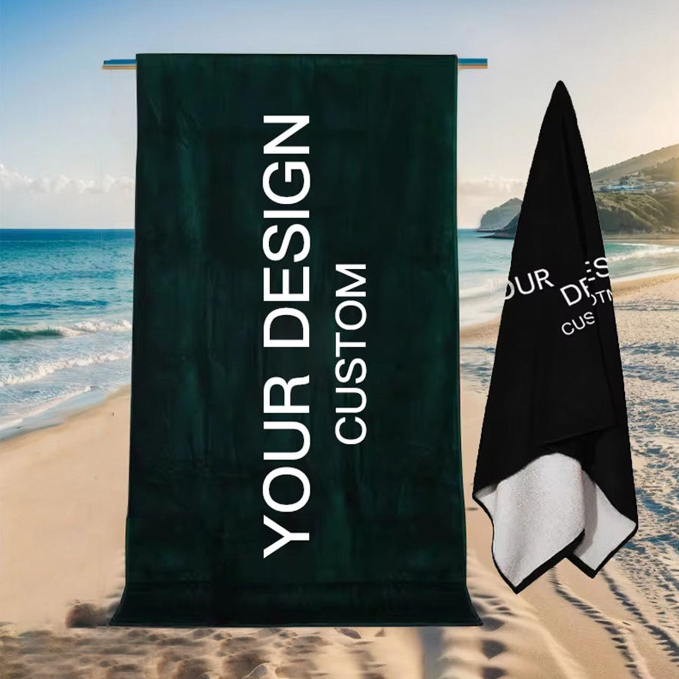 Custom Beach Towel | Personalized Logo, Colors & Sizes Available