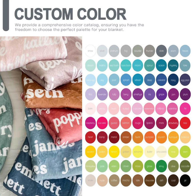 Custom Flannel Throw Blanket | Single-Side Digital Print & Logo