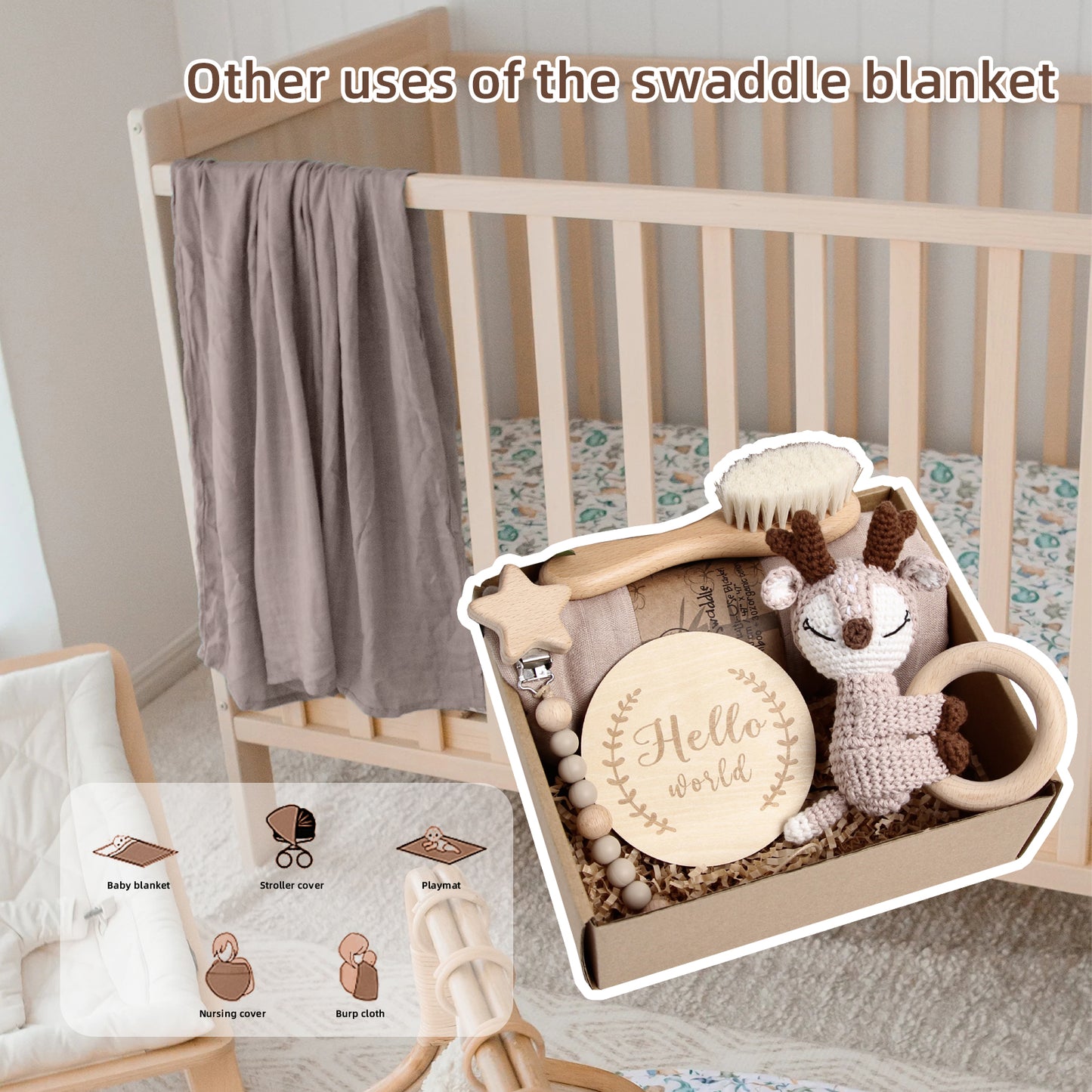 5 Piece Newborn Baby Gift Box Set-Deer 1