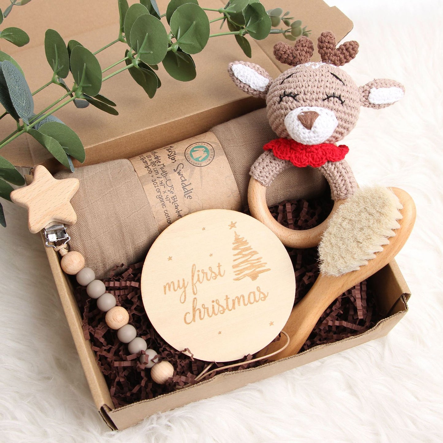 5 Piece Newborn Baby Gift Box Set-Bee