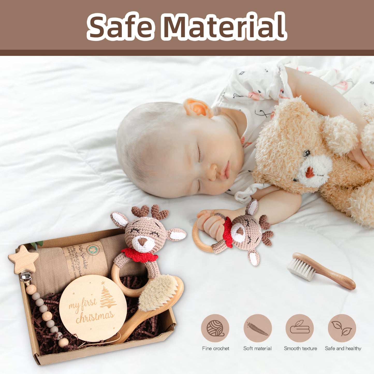 5 Piece Newborn Baby Gift Box Set-Deer 2