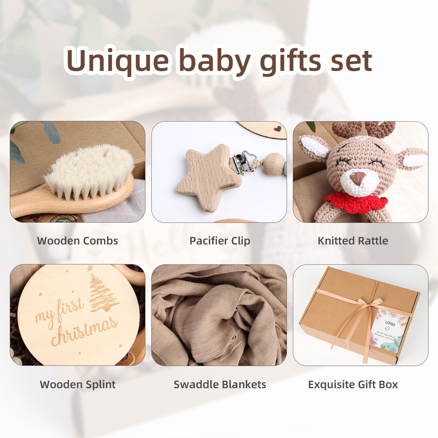 5 Piece Newborn Baby Gift Box Set-Deer 2