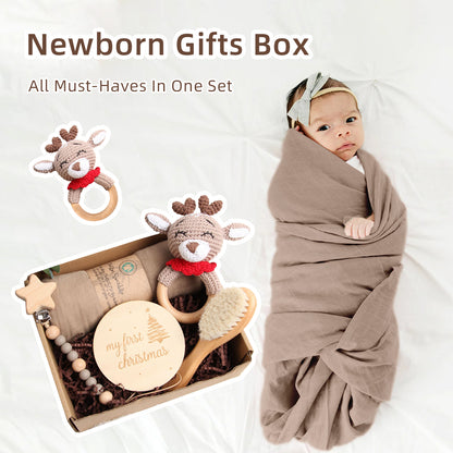 5 Piece Newborn Baby Gift Box Set-Deer 2