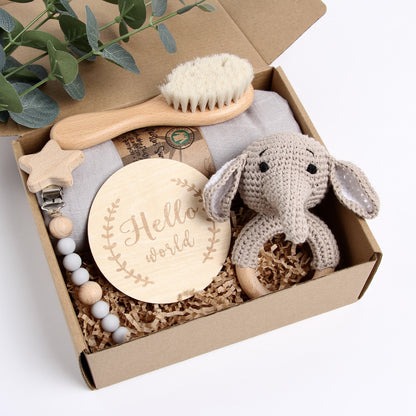 5 Piece Newborn Baby Gift Box Set-Bee