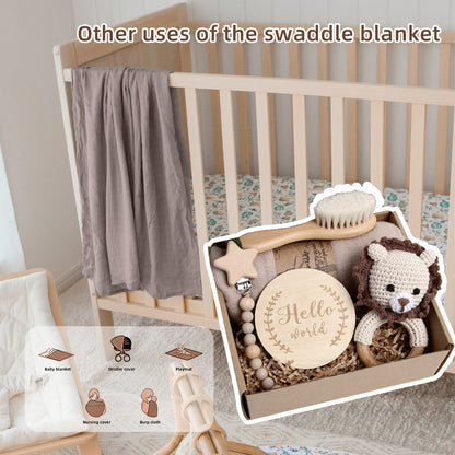 5 Piece Newborn Baby Gift Box Set-Lion