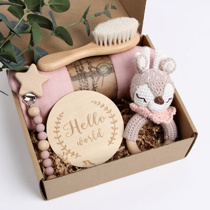 5 Piece Newborn Baby Gift Box Set-Bee