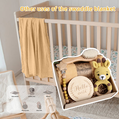 5 Piece Newborn Baby Gift Box Set-Yellow Deer