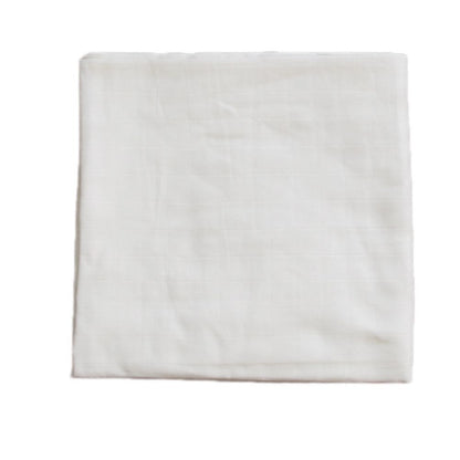 Bamboo Cotton Muslin Swaddle Blanket-White