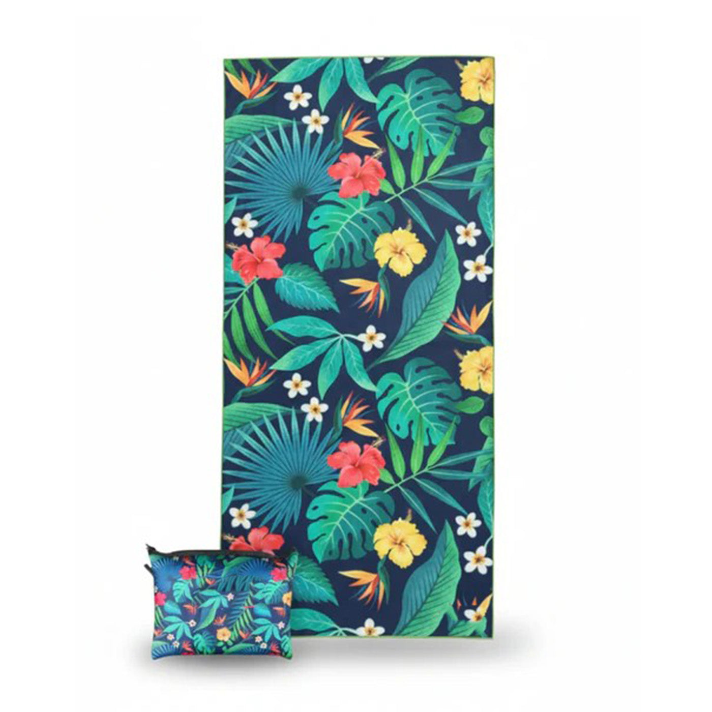 Beach Towel with Pouch Sand Free Quick Dry Travel Towel