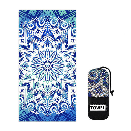 Microfiber Beach Towels with Net Carrying Pouch | Quick Dry