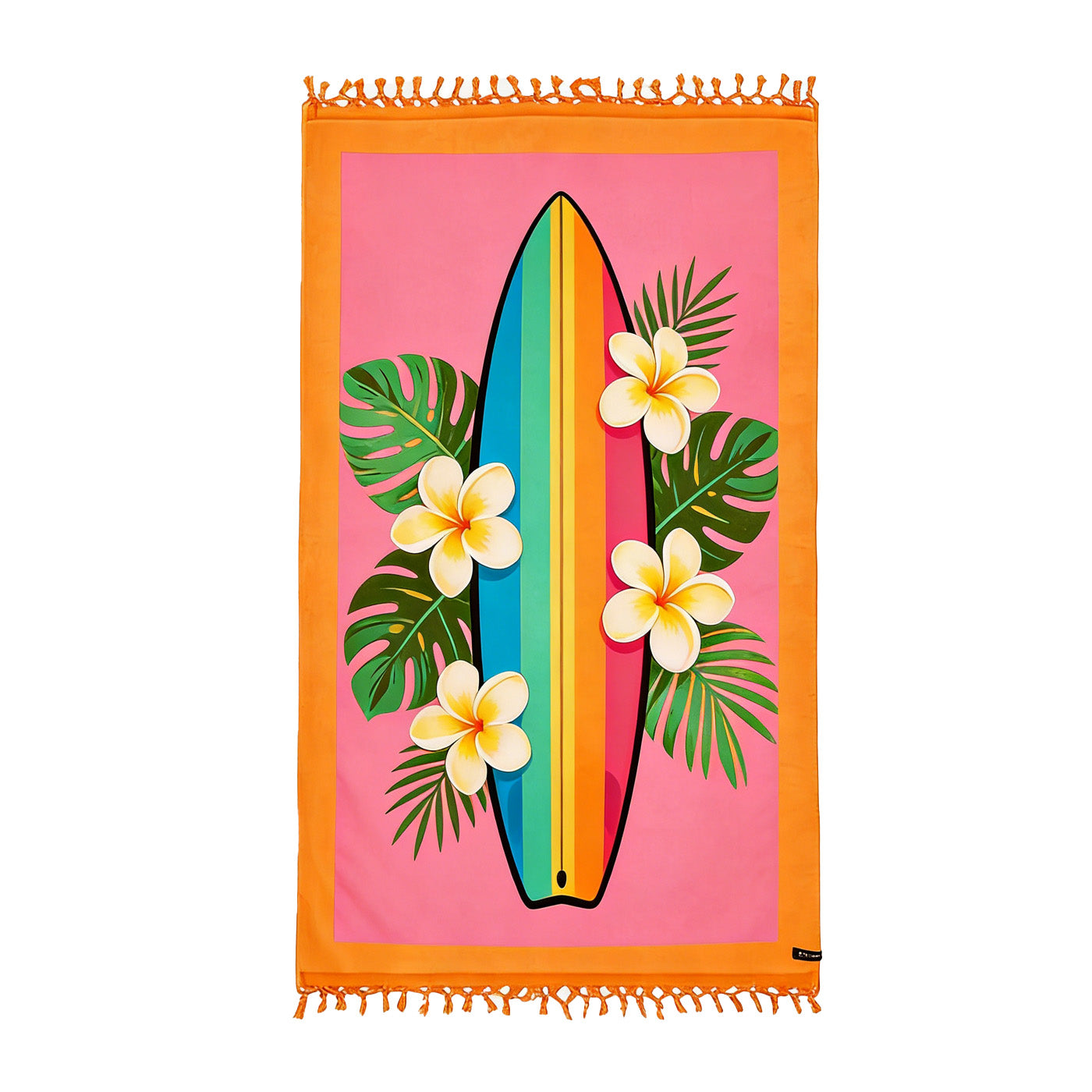 Microfiber Beach Towel with Decorative Tassels for Travel & Pool